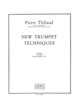New Trumpet Techniques (Version Anglaise) 