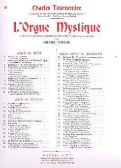 Orgue Mystique No. 10 