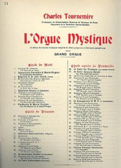 Orgue Mystique No. 21 