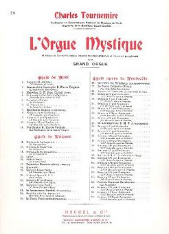 Orgue Mystique No. 26 