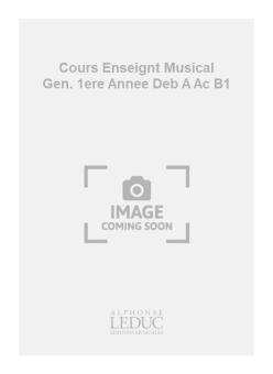 Cours Enseignt Musical General 