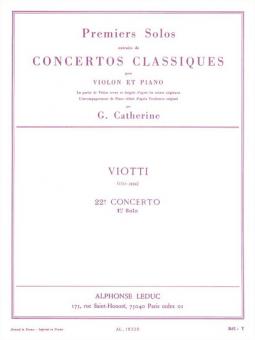 Premiers Solos Concertos - Classiques Nr. 22 