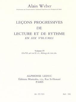 Lecons Progressives De Lecture Et Rythme Vol. 4 
