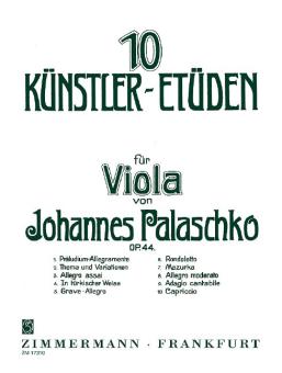 Zehn Künstler-Etüden op. 44 