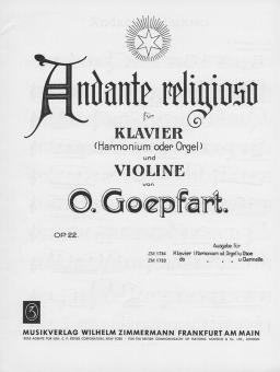Andante religioso op. 22 