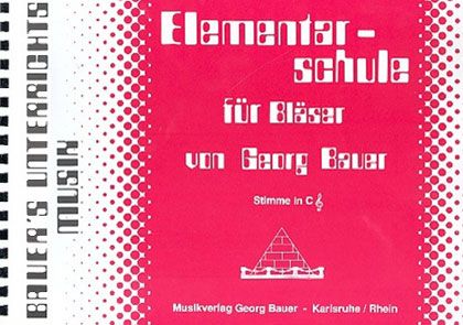 Elementarschule für Bläser im Violinschlüssel C 