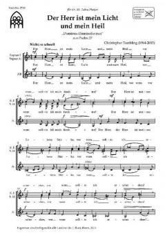 Der Herr ist mein Licht und mein Heil 