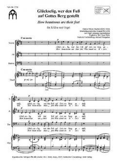 Glückselig, wer den Fuß auf Gottes Berg gestellt 