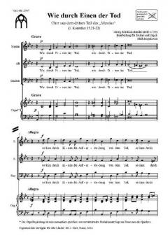 Wie durch Einen der Tod 