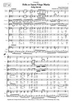 Felix es sacra, Virgo Maria 