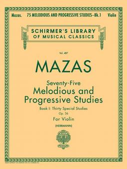 75 Melodious and Progressive Studies op. 36 - Book 1 