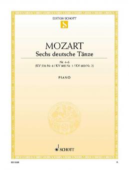 6 deutsche Tänze Heft 2 Standard