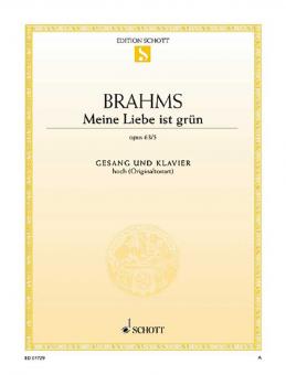 Meine Liebe ist grün op. 63/5 Standard