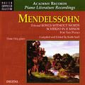 Mendelssohn: Selected Songs Without Words 
