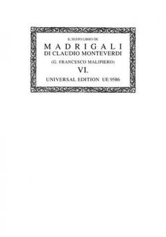 II sesto libro de Madrigali 6 