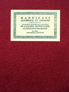Il ottavo libro de Madrigali Teil 2: Complete Works 08/2 