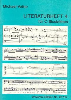Literaturheft 4 für C-Blockflöten 
