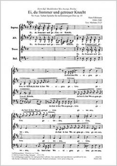 Ei, du frommer und getreuer Knecht op. 45/6 