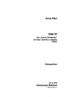 Ode VI - Kontakion - Ikos 