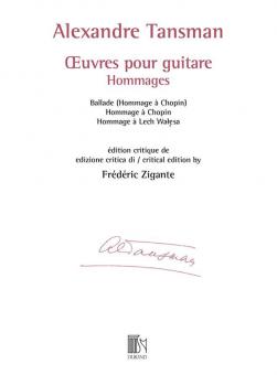 Œuvres pour guitare - Hommages 