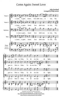 Come Again, Sweet Love Standard