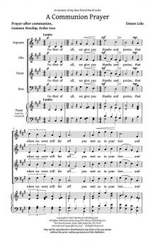 A Communion Prayer Standard