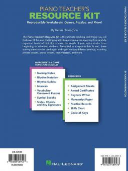 Piano Teacher's Resource Kit 