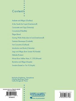 Concert and Contest Collection for Alto Sax 