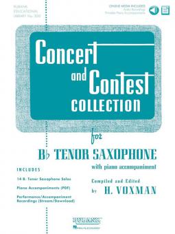 Concert and Contest Collection for Tenor Sax 