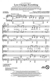 Love Changes Everything Standard