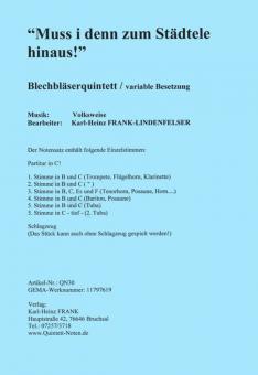 Muss i denn zum Städtele hinaus 