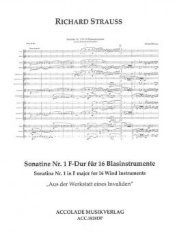 Sonatine Nr. 1 F-Dur "Aus der Werkstsadt eines Invalden" 