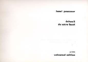 Echos de Votre Faust 