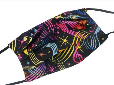 Gesichtsmaske mit Musik - Design 35: 'a colorful statement' 