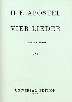 4 Lieder op. 6 
