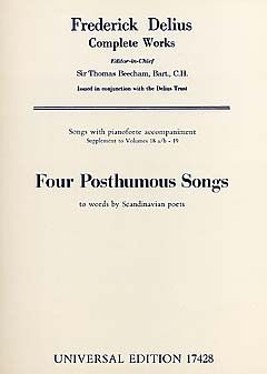 4 nachgelassene Lieder 