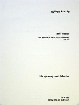 3 Lieder auf Gedichte von János Pilinszky 
