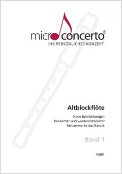 Micro-Concerto 1 für Altblockflöte 