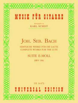 Suite e-Moll BWV 996 