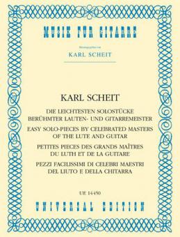Die leichtesten Solostücke berühmter Lauten- und Gitarrenmeister 