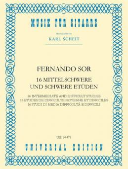 16 mittelschwere und schwere Etüden 