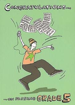 Music Gallery: Congratulations Card-Grade 5 (Boy) 