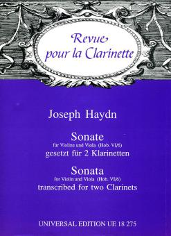 Sonate für Violine und Viola Hob. VI:6 