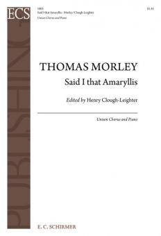 Said I That Amaryllis 