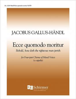 Ecce, quomodo moritur 