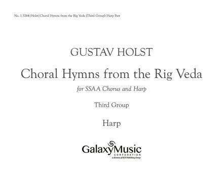 Choral Hymns from the Rig-Veda, Group 3 