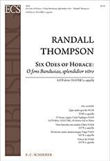 Six Odes of Horace 