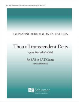Thou All-transcendant Deity 
