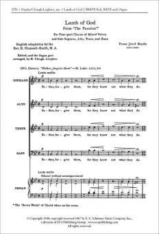 The Seven Last Words: Lamb of God 