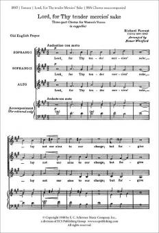 Lord, For Thy Tender Mercies' Sake 